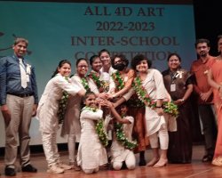  ALL 4 D ART 2022-23 -  1st prize in Inter School Singing Competition held at Pawar Public School